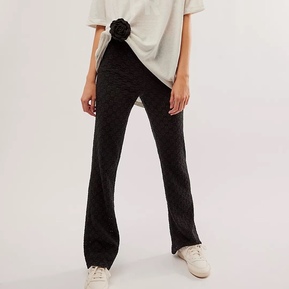 NWOT Free People FP One Ona Lace Flare Pants - Picture 1 of 6